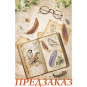 Бумага рисовая для декупажа Stamperia DFSA41118 "Записная книжка", А4